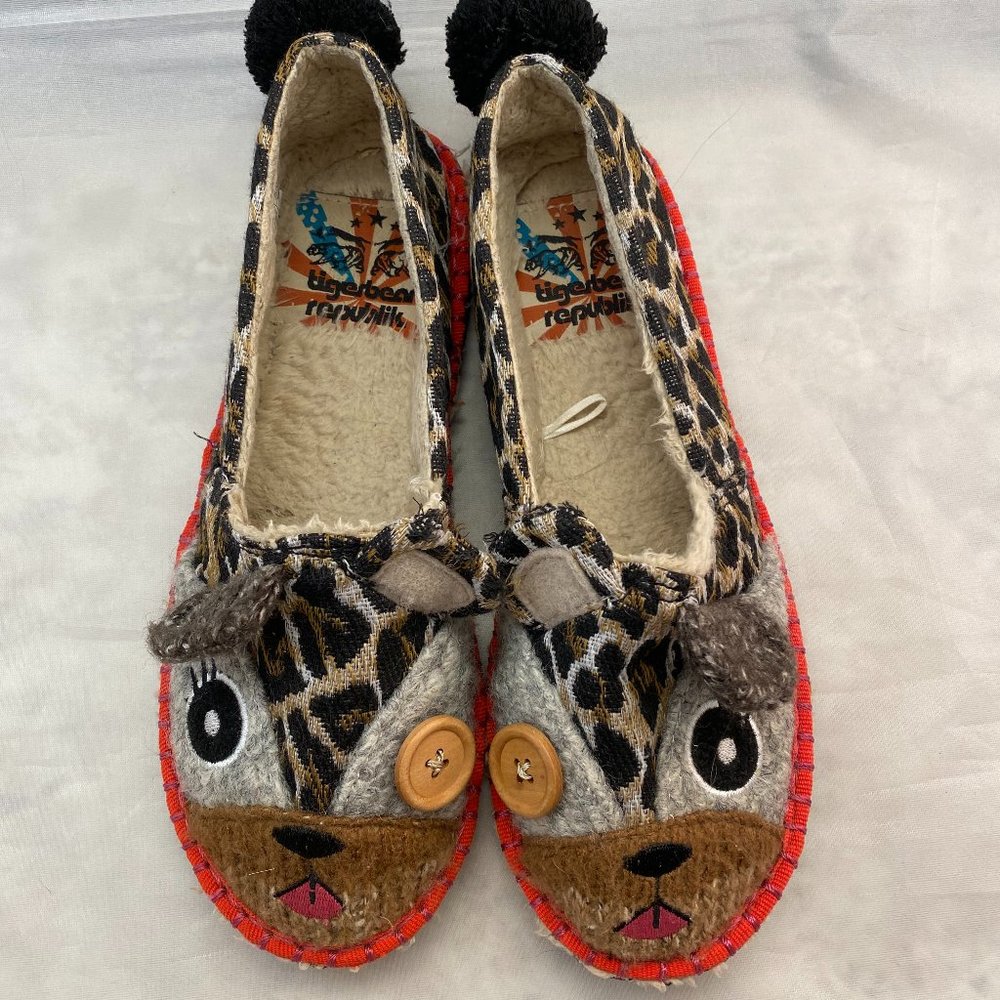 Tigerbear Republik Beastie Leolita Sz 8 Slippers
